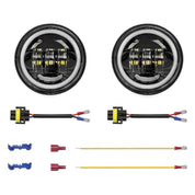 XK Glow Driving Lights Black - XK042007-B