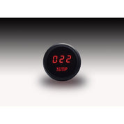 Intellitronix Water Temperature LED Digital Gauge in Black Bezel - Red