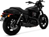 Vance & Hines 47943 Black Hi Output 4" Slip-Ons Mufflers for 15-19 Harley Street 750