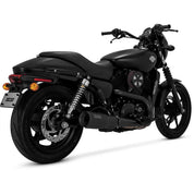 Vance & Hines 47943 Black Hi Output 4" Slip-Ons Mufflers for 15-19 Harley Street 750