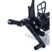 R&G Racing Black Adjustable Rearsets Folding Foot Peg Set FF0001BK