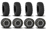 System 3 SB-6 Beadlock Matte Black 15" Wheels And XTR370 Tires [33x10-15]