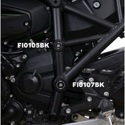 R&G Racing Black Frame Plug kit For 2022-2023 Kawasaki Ninja H2 SX SE ZX1000