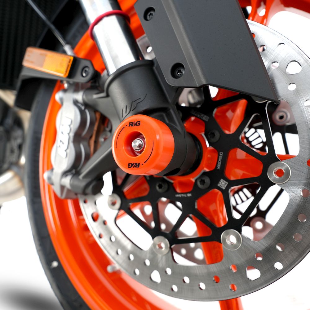 R&G Racing Orange Fork Protectors For 2023-2024 CF-Moto 800NK Sport