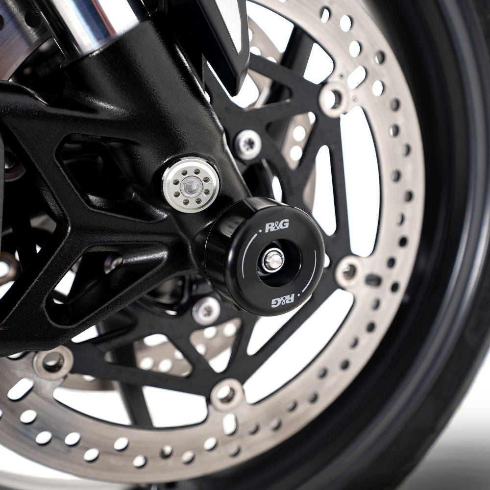 R&G Racing Black Fork Protectors For 2024-2024 Triumph Daytona 660