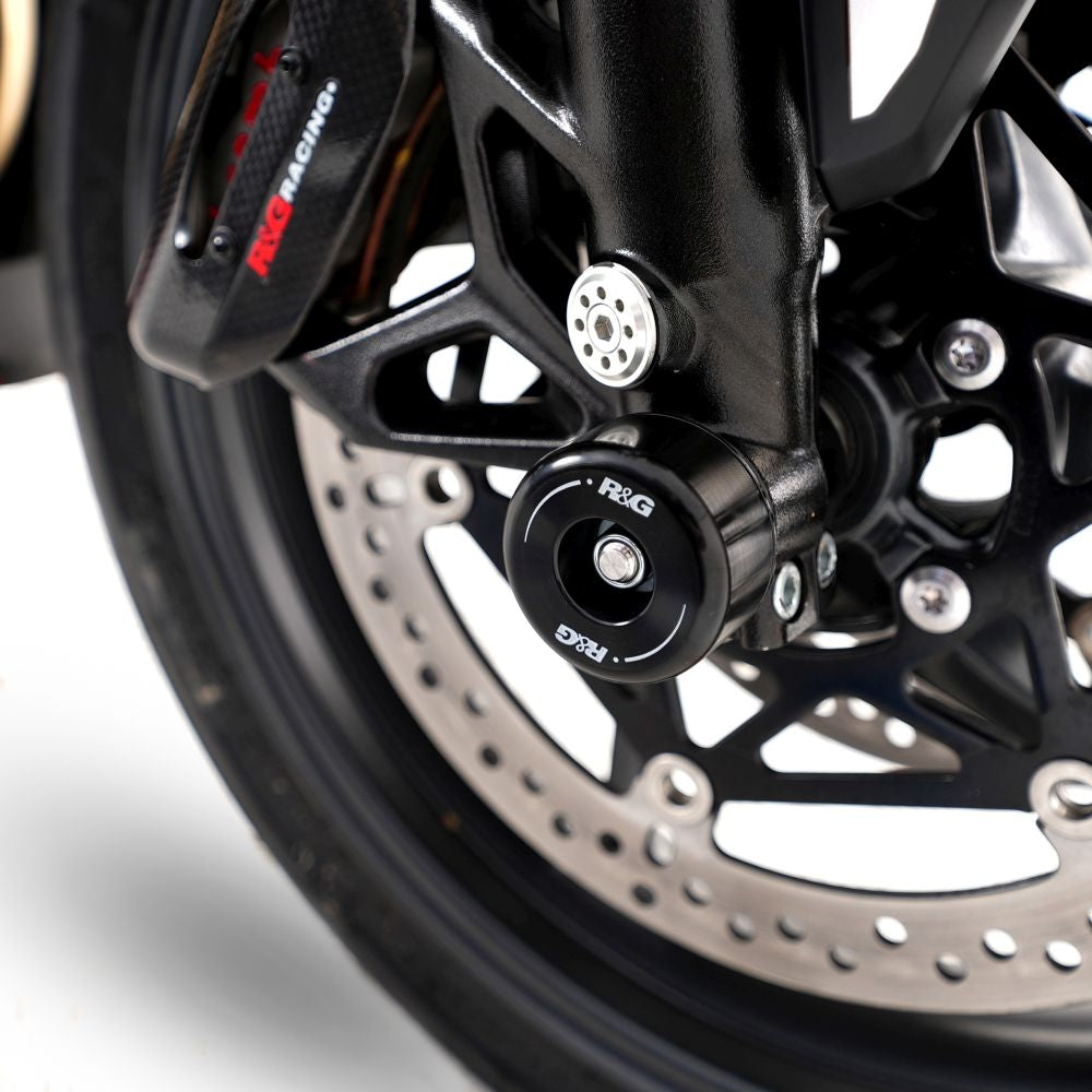 R&G Racing Black Fork Protectors For 2024-2024 Triumph Daytona 660