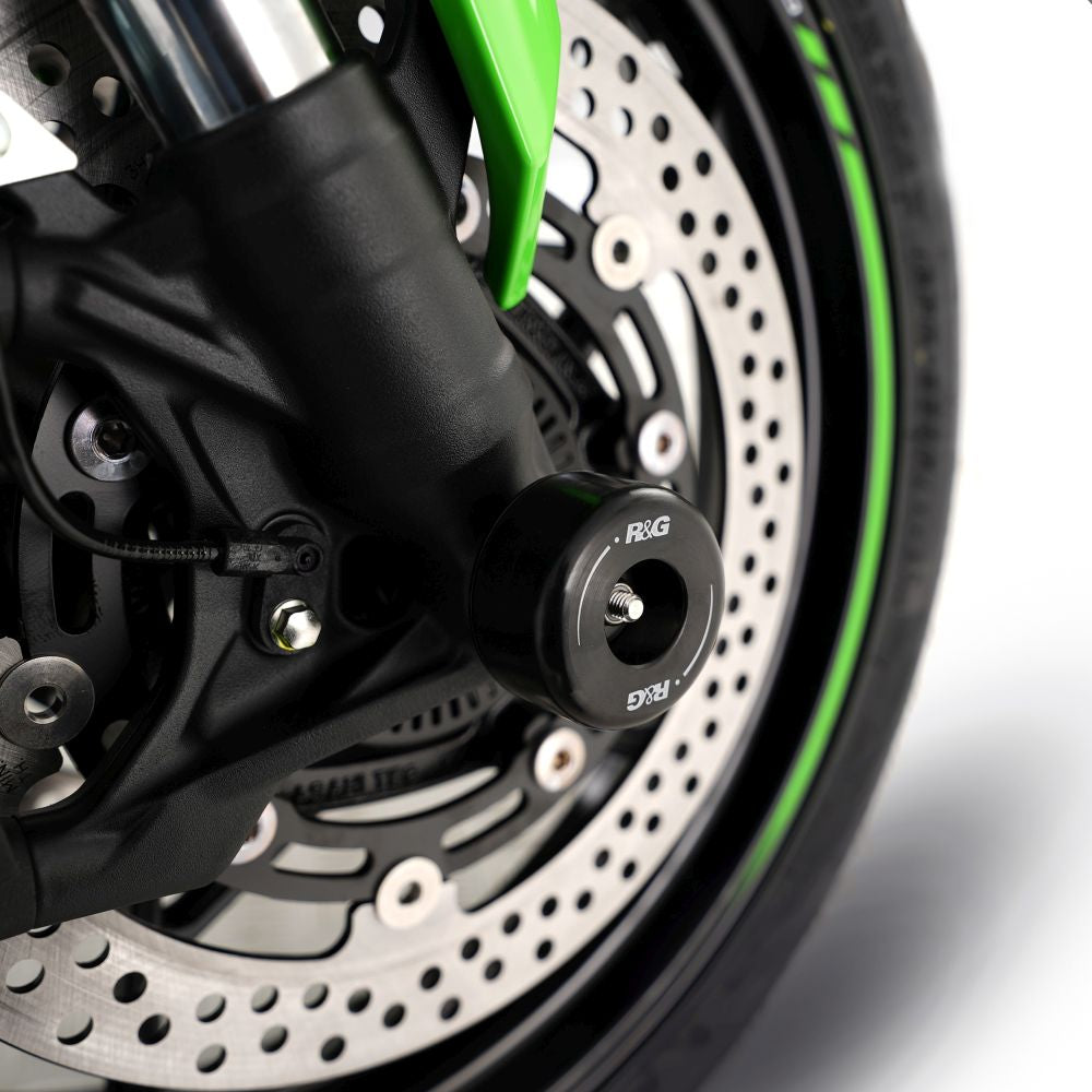 R&G Racing Black Fork Protectors For 2020-2024 Kawasaki Ninja ZX-25R