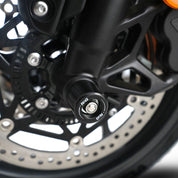 R&G Racing Black Fork Protectors For 2024-2024 Triumph Daytona 660