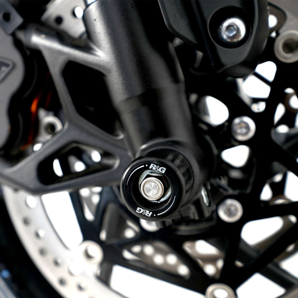 R&G Racing Black Fork Protectors For 2024-2024 Triumph Daytona 660