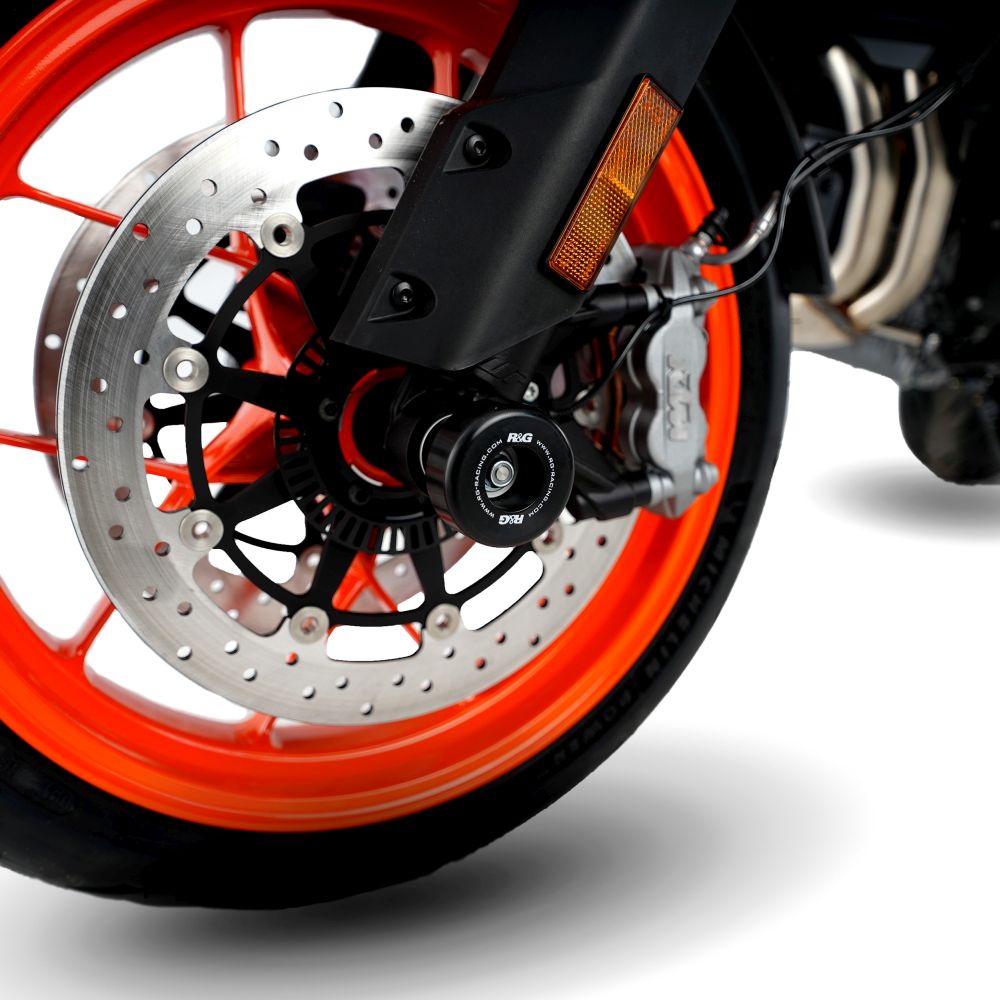 R&G Racing Orange Fork Protectors For 2022-2024 CFMoto 800MT Explore