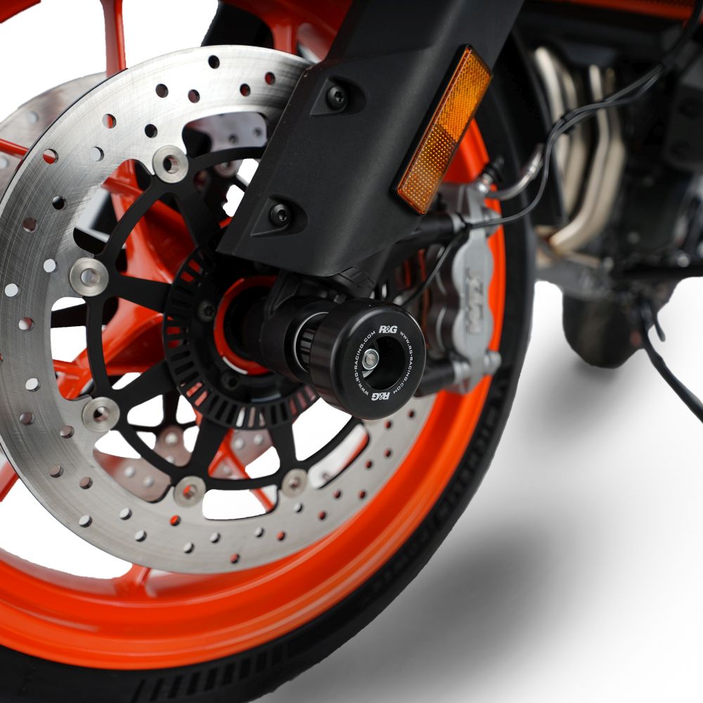 R&G Racing Orange Fork Protectors For 2022-2024 CFMoto 800MT Explore