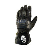 R&G Racing Black Leather Deluxe Motorcycle Gloves - Black For 2013-2018 Aprilia Caponord 1200