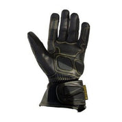 R&G Racing Black Leather Deluxe Motorcycle Gloves - Black For 2013-2018 Aprilia Caponord 1200