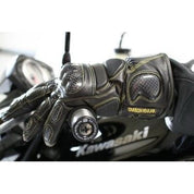R&G Racing Black Leather Deluxe Motorcycle Gloves - Black For 2013-2018 Aprilia Caponord 1200