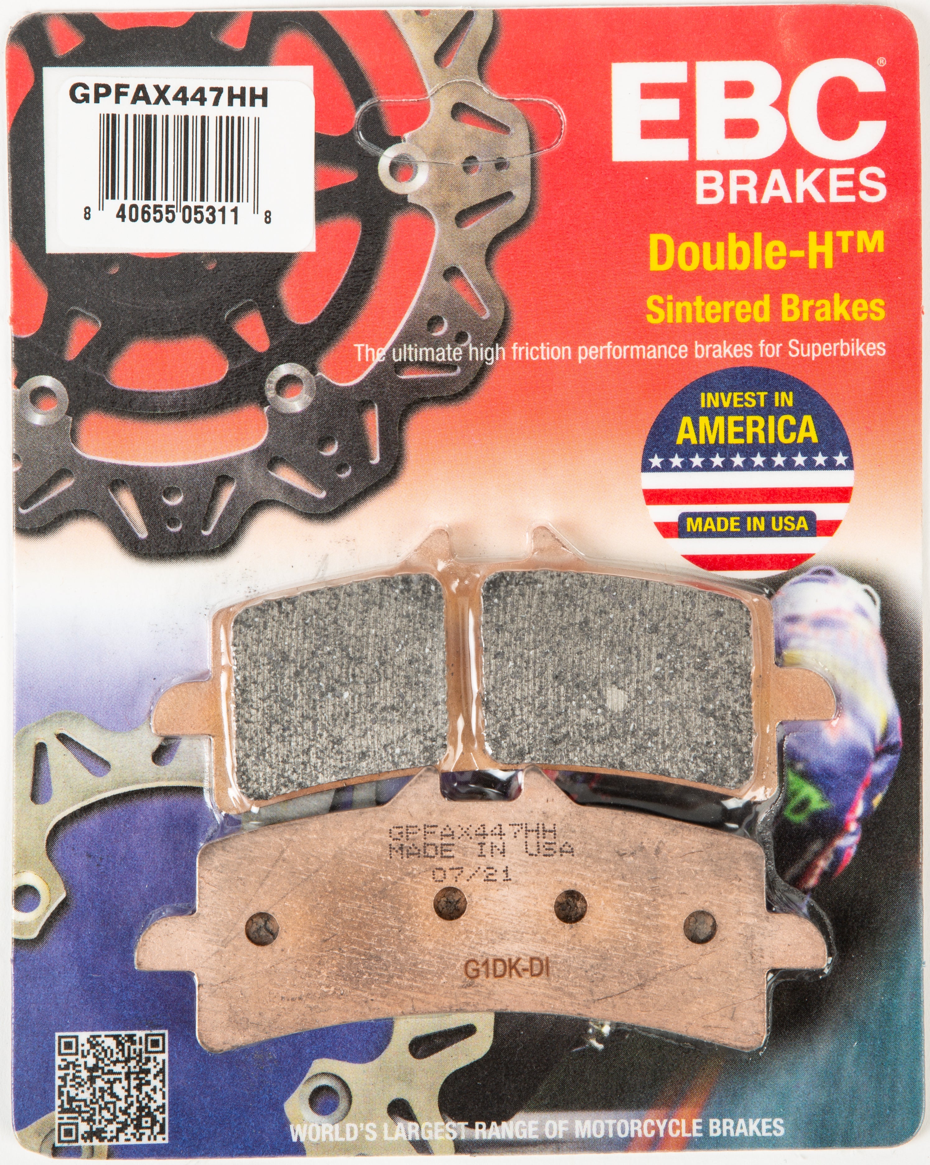 EBC 1 Pair GPFAX Sintered Racing Brake Pads MPN GPFAX447HH