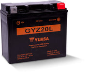 Yuasa Maintenance Free GYZ20L 12 Volt Battery YUAM720GZ