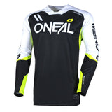 Motocross Jersey 242 O'Neal Hardwear Flow Black / White Motocross Jersey