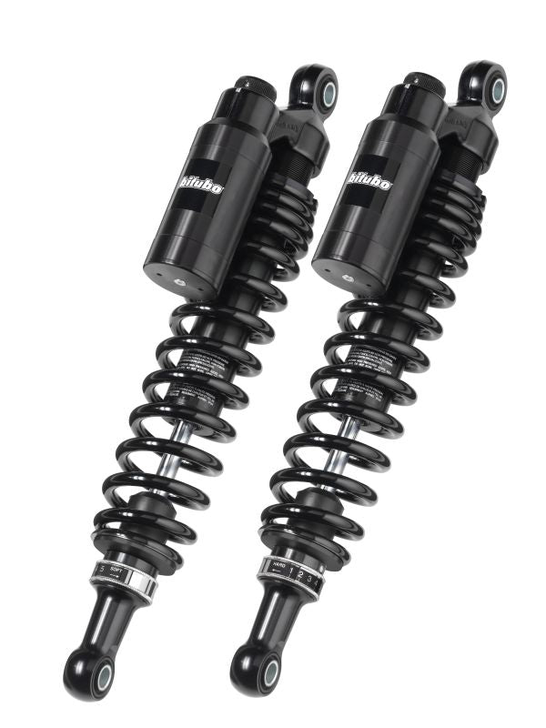 Bitubo WMT0 Adjustable Twinshocks Spring Preload Rebound Compression Dark Edition Piggyback Tank Length 356mm HD031WMT02V2