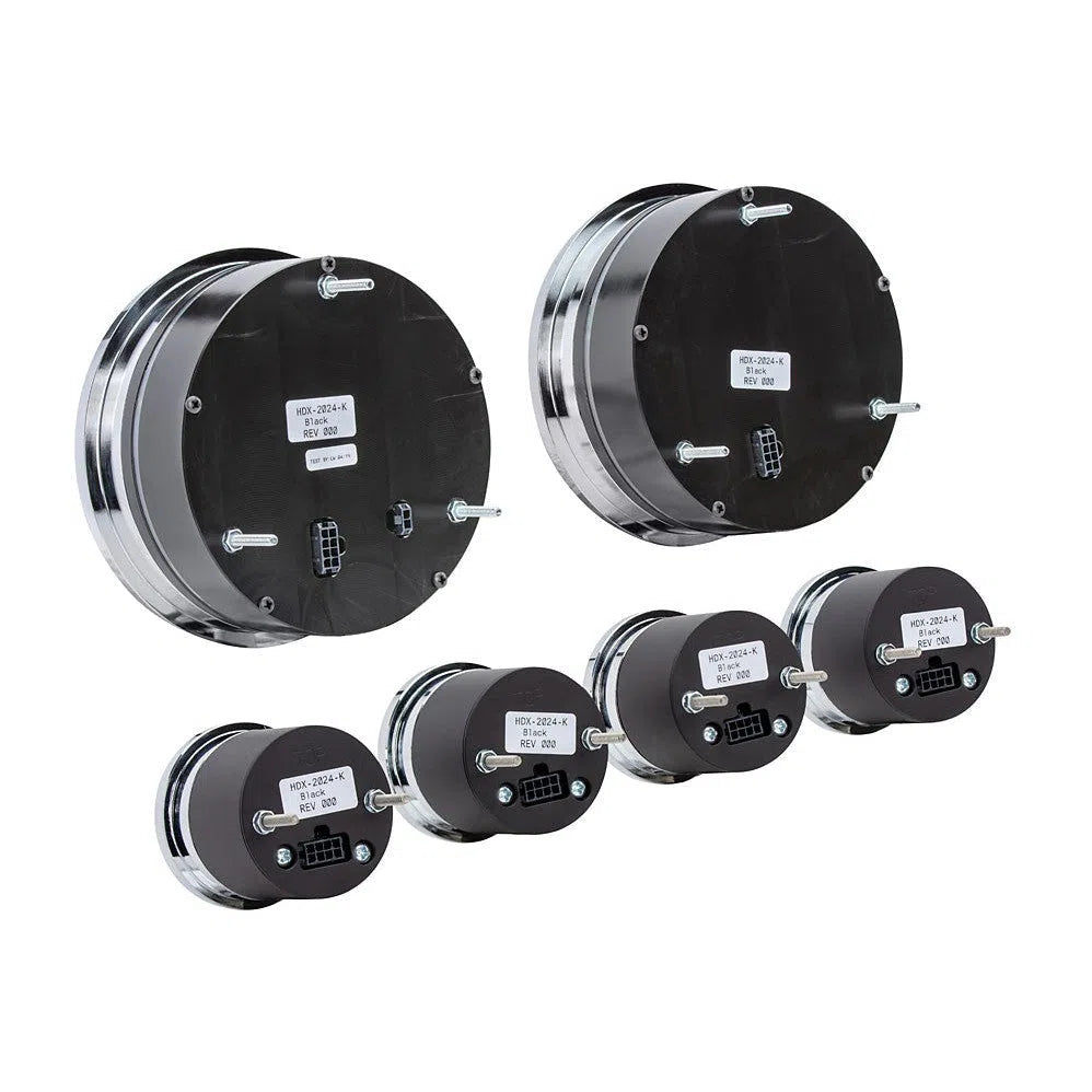 Dakota Digital 6-Piece Round HDX Analog Universal Gauge kit HDX-2024