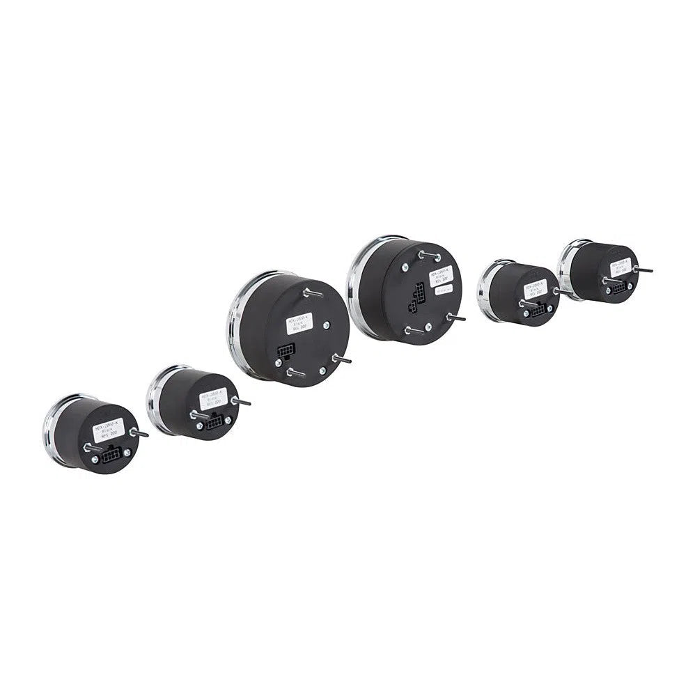 Dakota Digital 6-Piece Round HDX Analog Universal Gauge kit HDX-2060