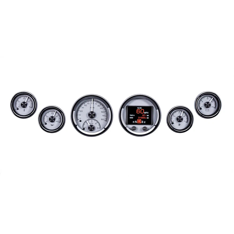 Dakota Digital 6-Piece Round HDX Analog Universal Gauge kit HDX-2060