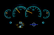 Dakota Digital Competition HDX Analog Universal Gauge kit HDX-2100
