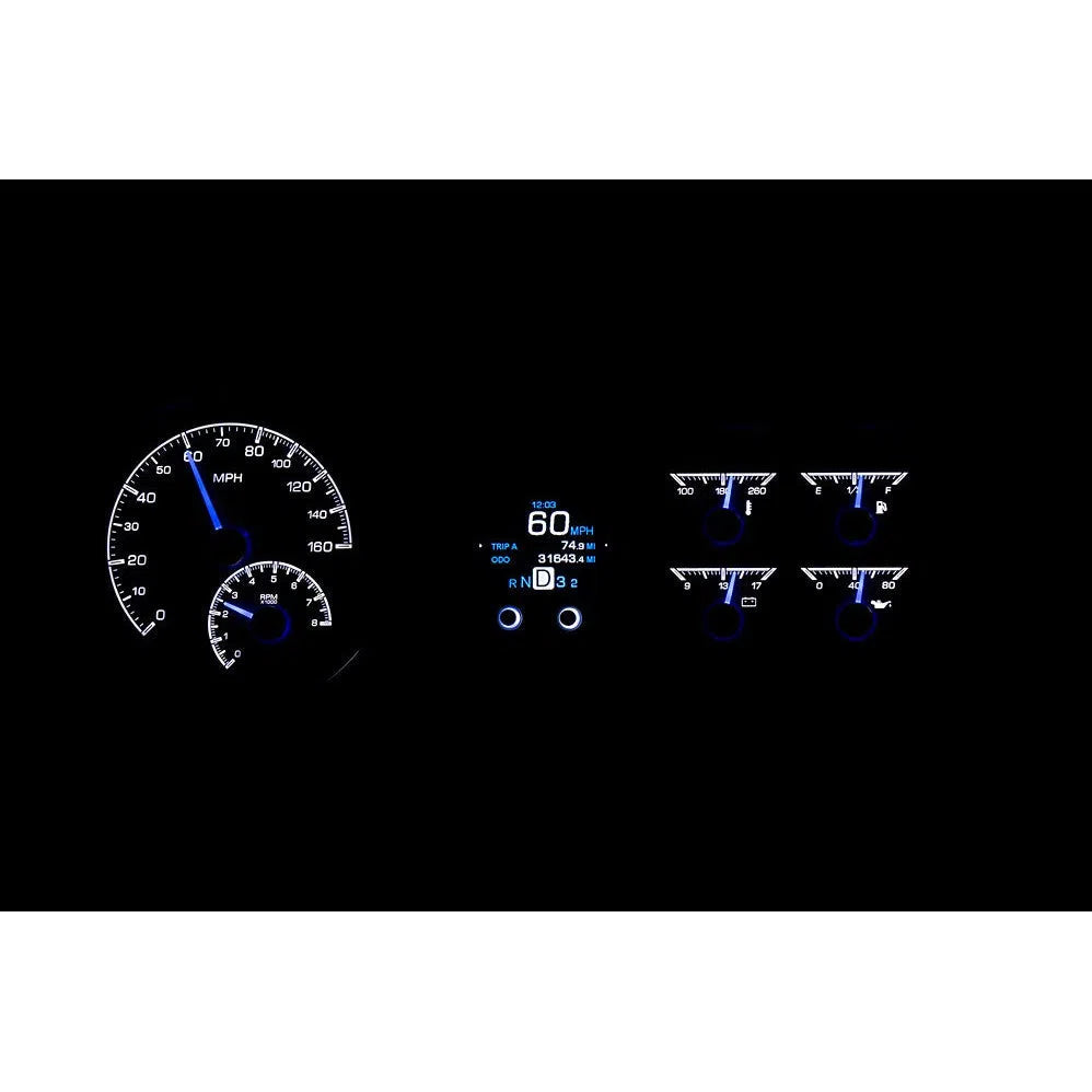 Dakota Digital 1953-1954 Chevrolet Car HDX Analog Gauge kit HDX-53C