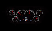 Dakota Digital 1953-1955 Ford Pickup HDX Analog Gauge kit HDX-53F-PU