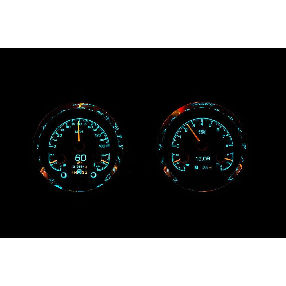 Dakota Digital 1954-1955 Chevrolet Pickup HDX Analog Gauge kit HDX-54C-PU