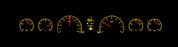 Dakota Digital 1966-1967 Chevrolet Chevelle HDX Analog Gauge kit HDX-66C-CVL
