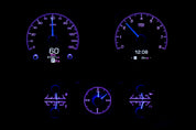 Dakota Digital 1967 Chevrolet Camaro HDX Analog Gauge kit With Console Gauges HDX-67C-CAC