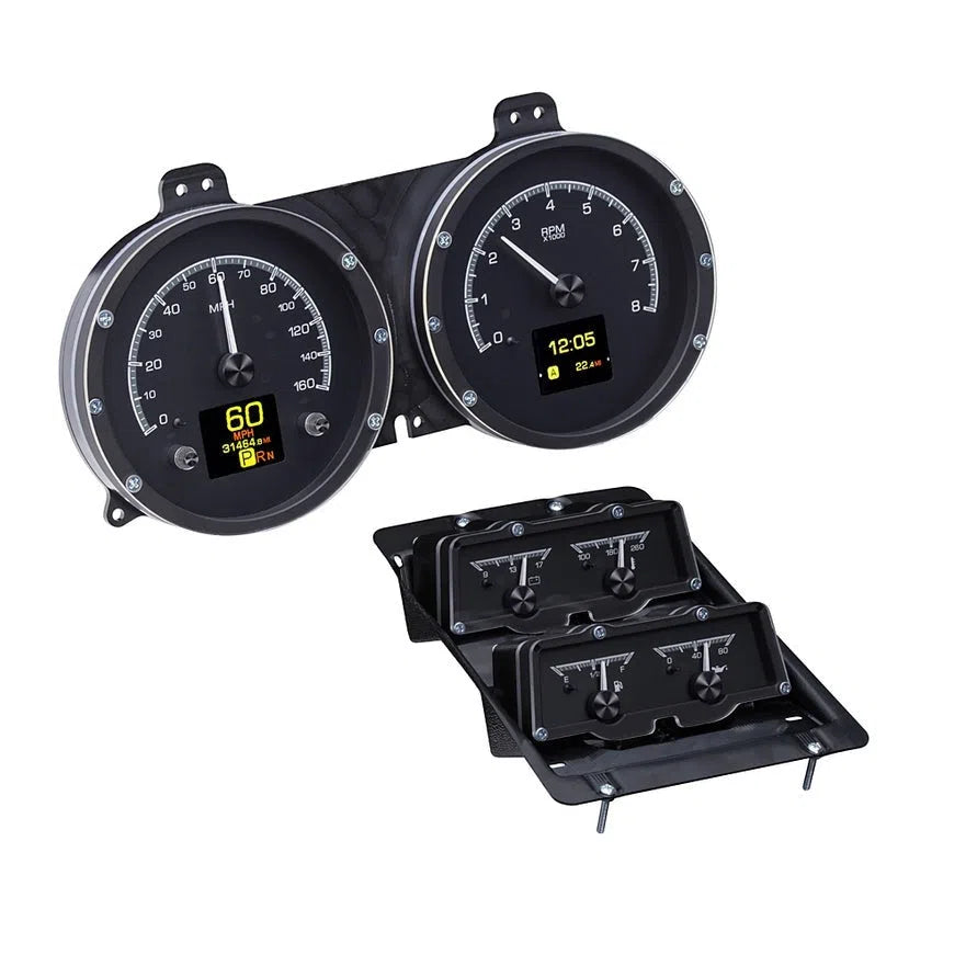 Dakota Digital 1968 Chevrolet Camaro HDX Analog Gauge kit With Console Gauges HDX-68C-CAC