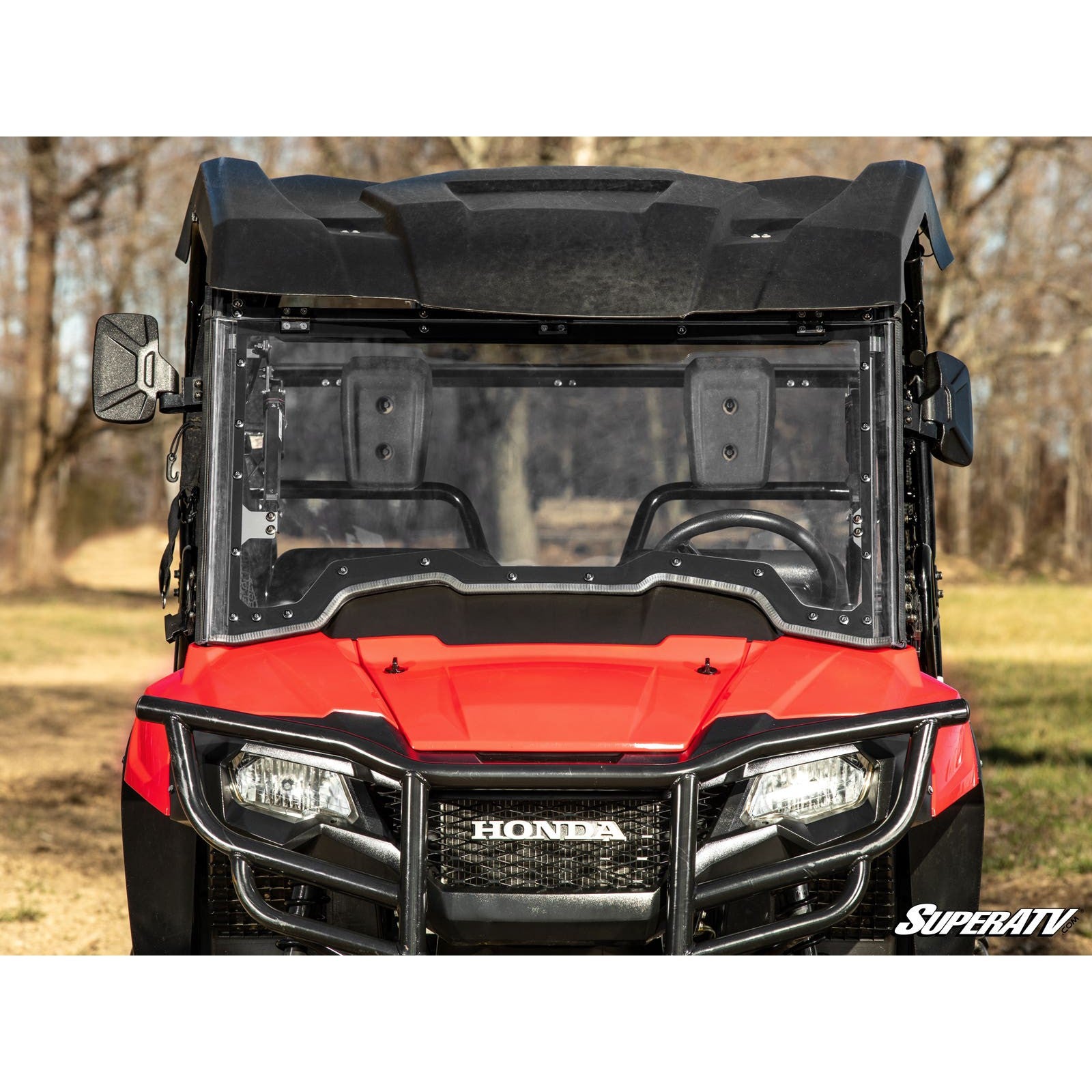 SuperATV Honda Pioneer 700 MaxDrive Power Flip Windshield PFWS-H-PIO700-70