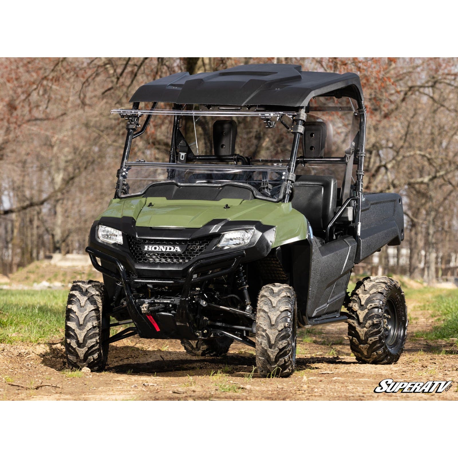 SuperATV Honda Pioneer 700 Scratch Resistant Flip Windshield FWS-H-PIO700-002-70