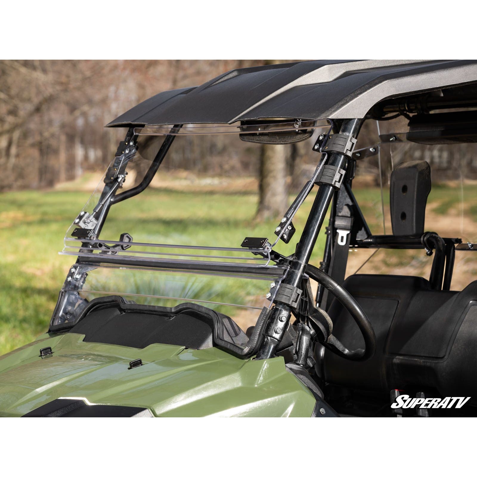 SuperATV Honda Pioneer 700 Scratch Resistant Flip Windshield FWS-H-PIO700-002-70