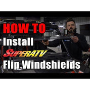 SuperATV Kawasaki MULE PRO-MX Scratch-Resistant Flip Windshield FWS-K-MULEMX-70