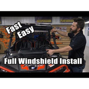SuperATV Can-Am Commander 2011-2020 Full Windshield Scratch Resistant Polycarbonate - Clear WS-CA-COM-70