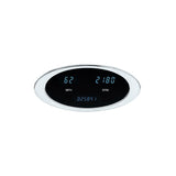 Ion Series Speed/Tach Combo-MPH Chrome bezel, teal display