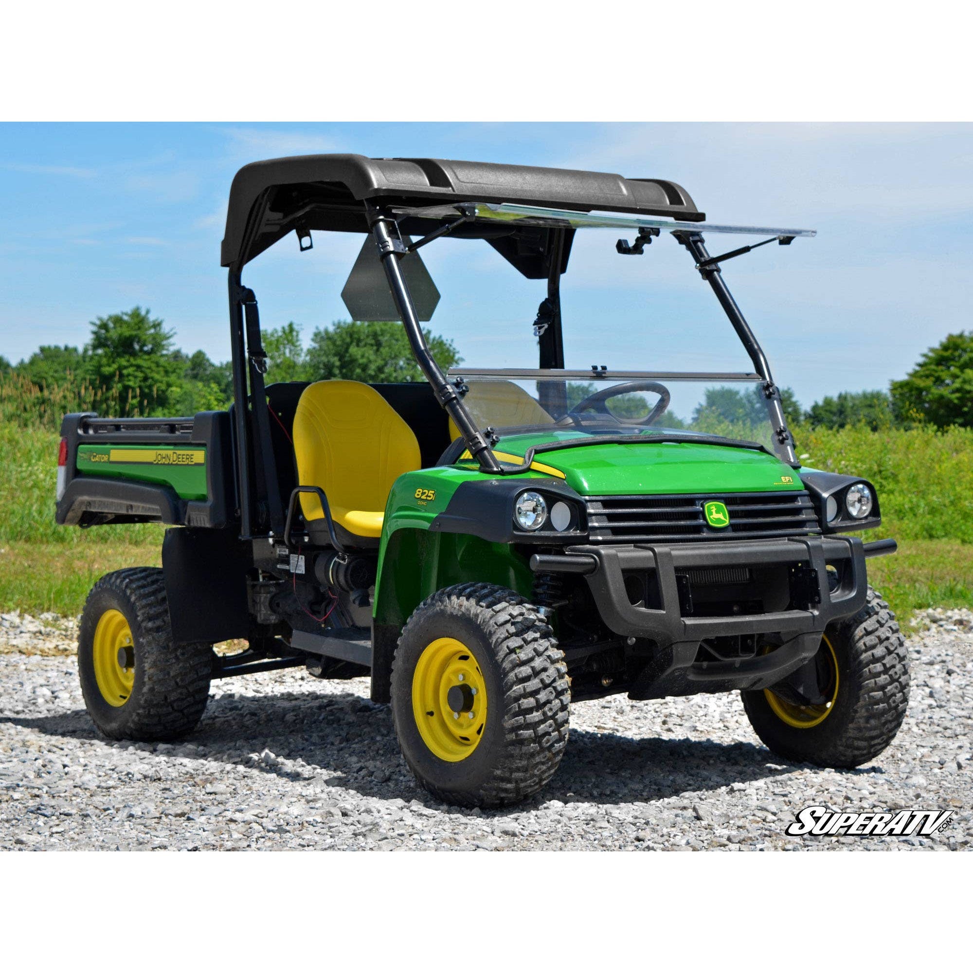 SuperATV John Deere Gator Scratch Resistant Flip Windshield FWS-JD-G-825-70