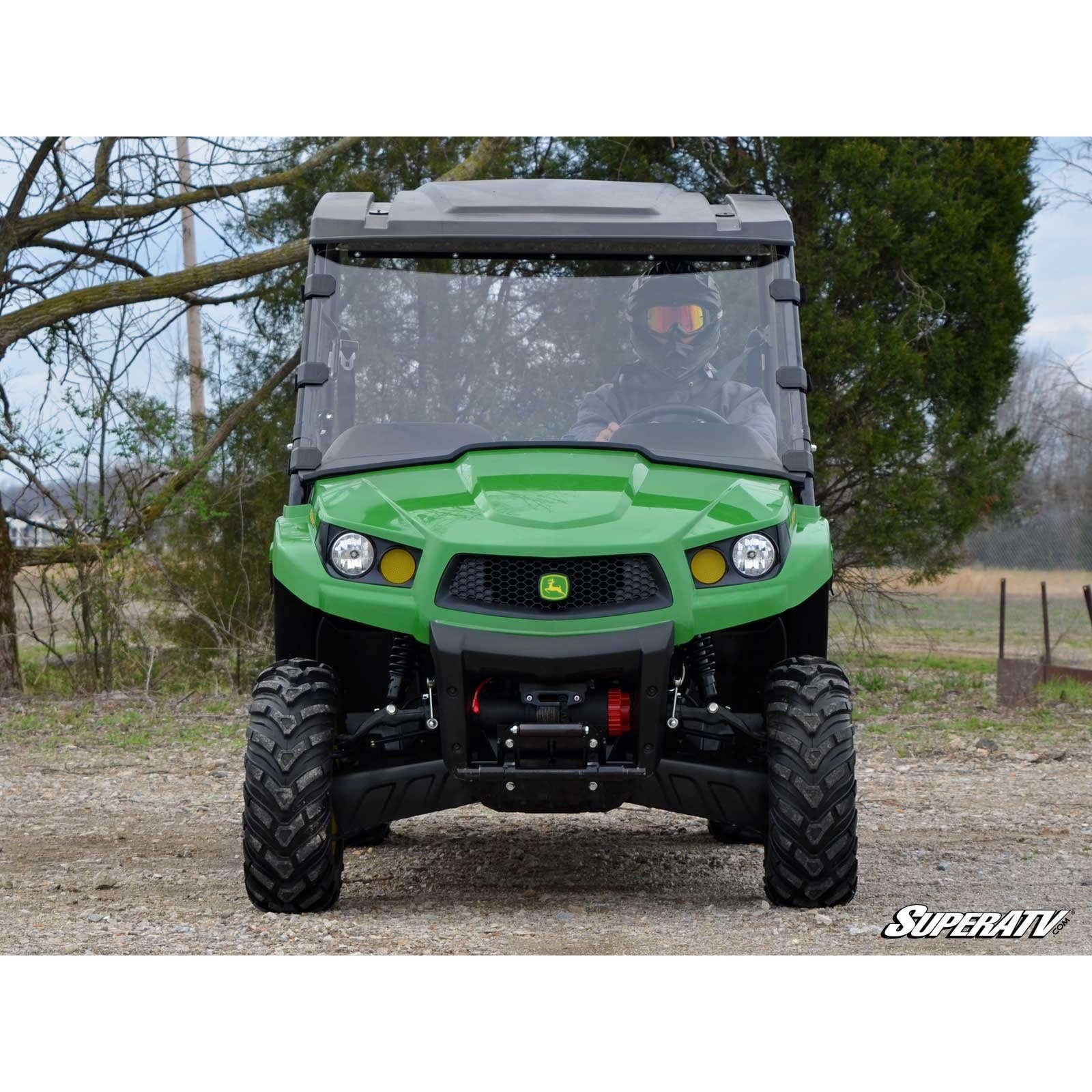 SuperATV John Deere Gator XUV Scratch-Resistant Full Windshield WS-JD-XUV-70