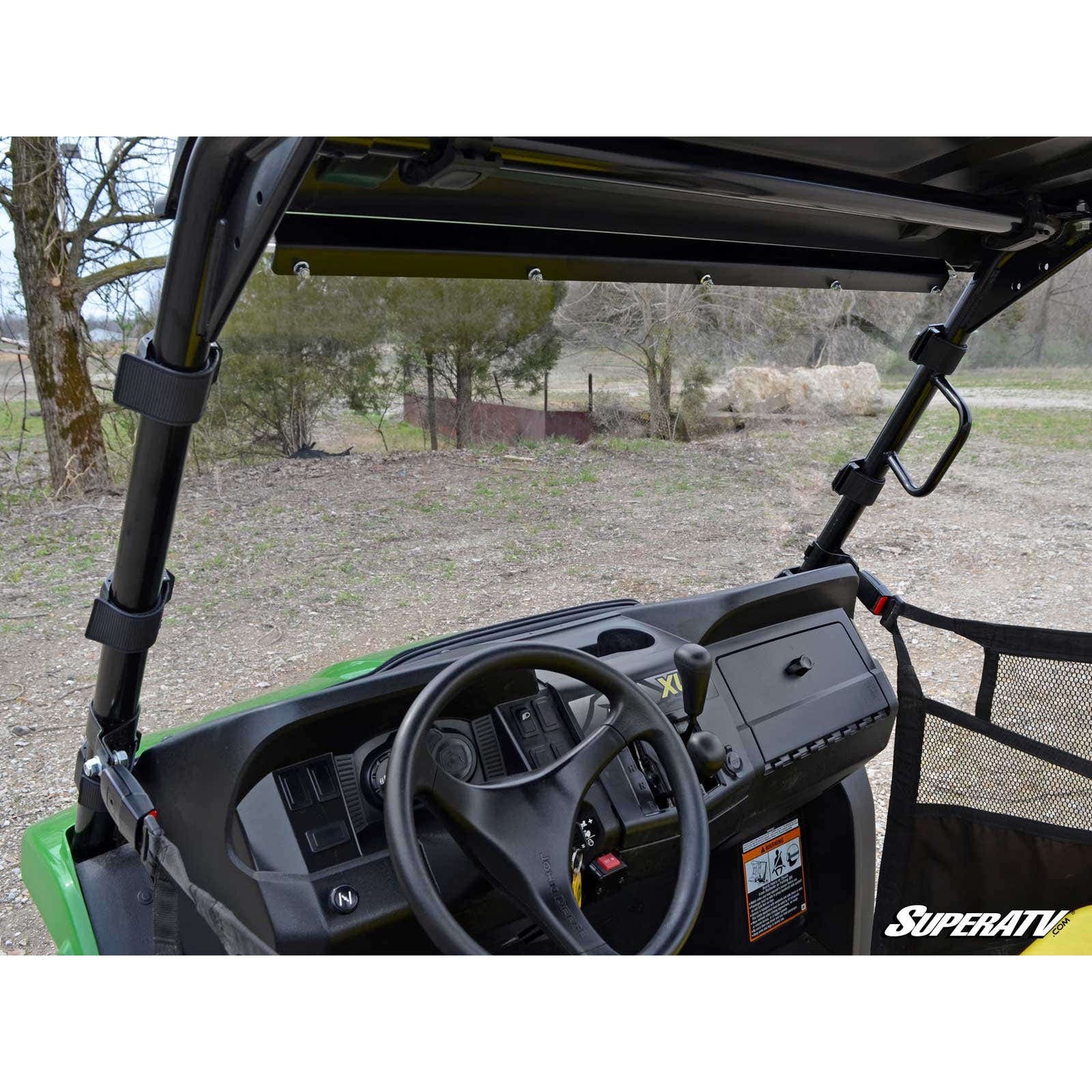 SuperATV John Deere Gator XUV Scratch-Resistant Full Windshield WS-JD-XUV-70