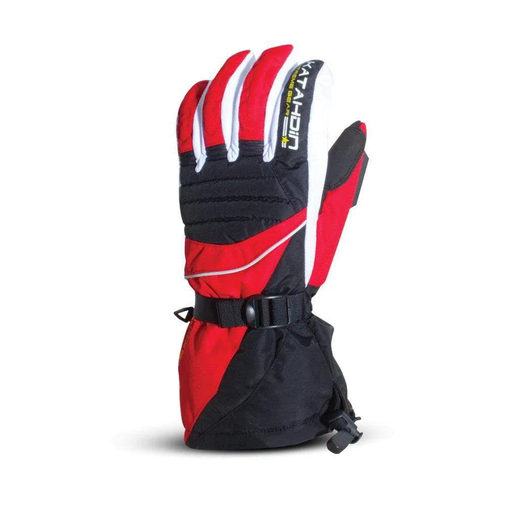  Red Katahdin Gear Frostfire Snowmobile Winter Gloves - Pair