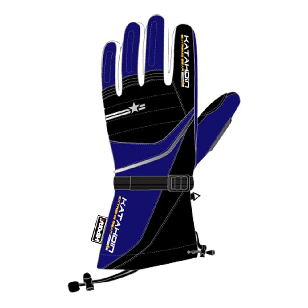  Blue Katahdin Gear Frostfire Snowmobile Winter Gloves - Pair