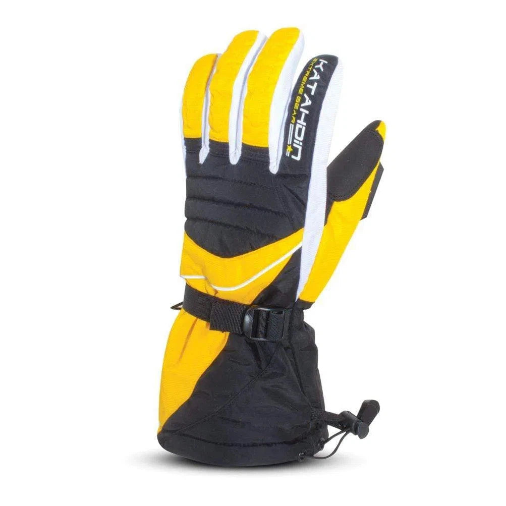  Yellow Katahdin Gear Frostfire Snowmobile Winter Gloves - Pair