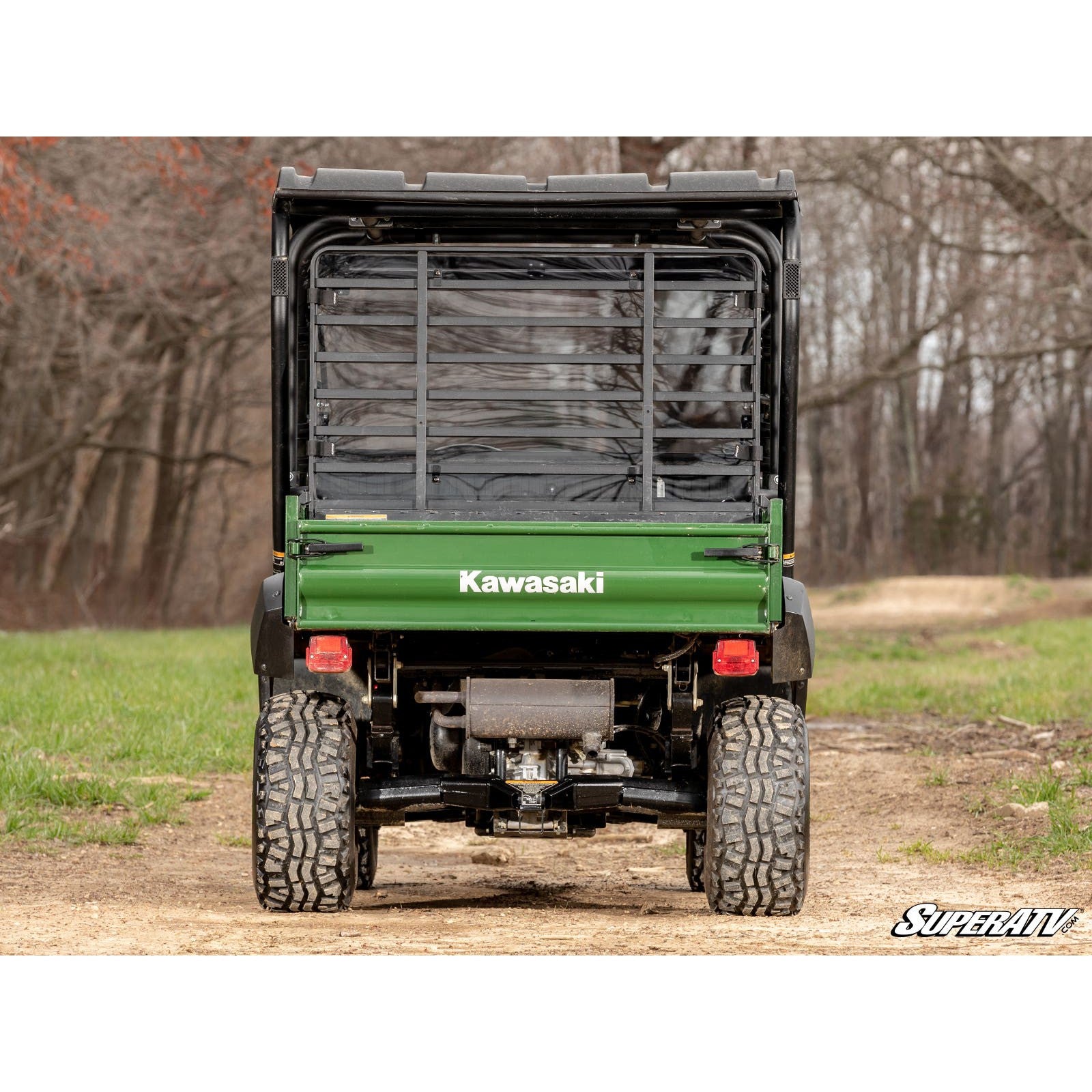 SuperATV Kawasaki Mule 4000 Rear Windshield RWS-K-MULE4K-76