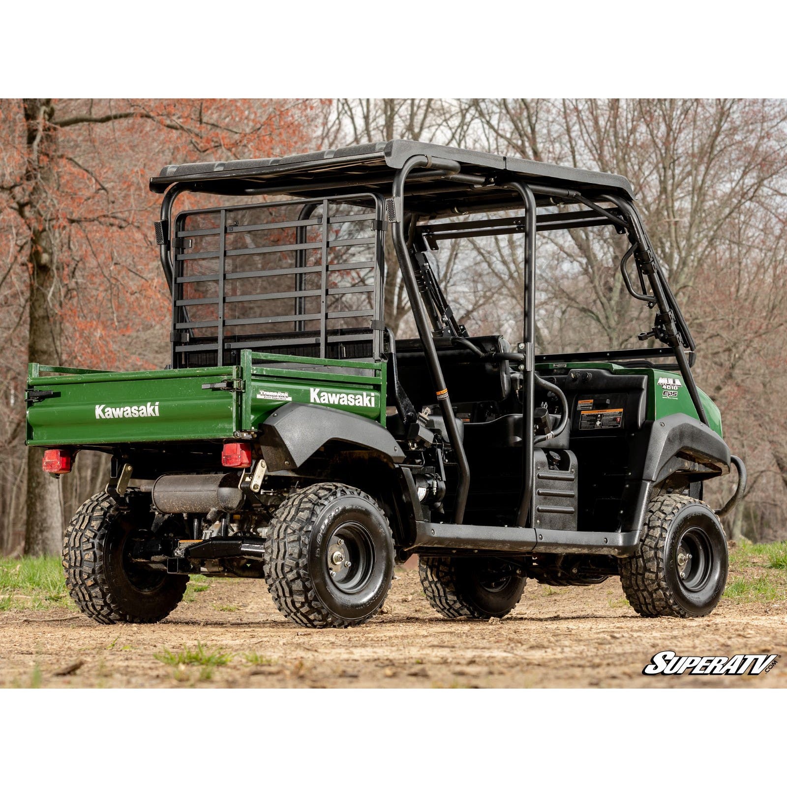 SuperATV Kawasaki Mule 4000 Rear Windshield RWS-K-MULE4K-76