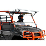SuperATV Kawasaki Mule Pro Scratch Resistant Flip Windshield FWS-K-MULE-FXT-70