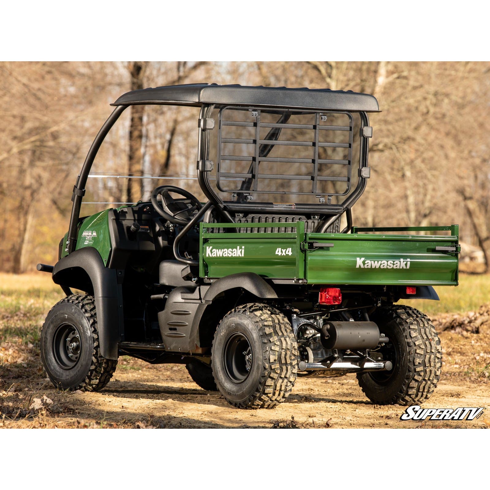 SuperATV Kawasaki Mule SX Rear Windshield RWS-K-MULE-SX-76