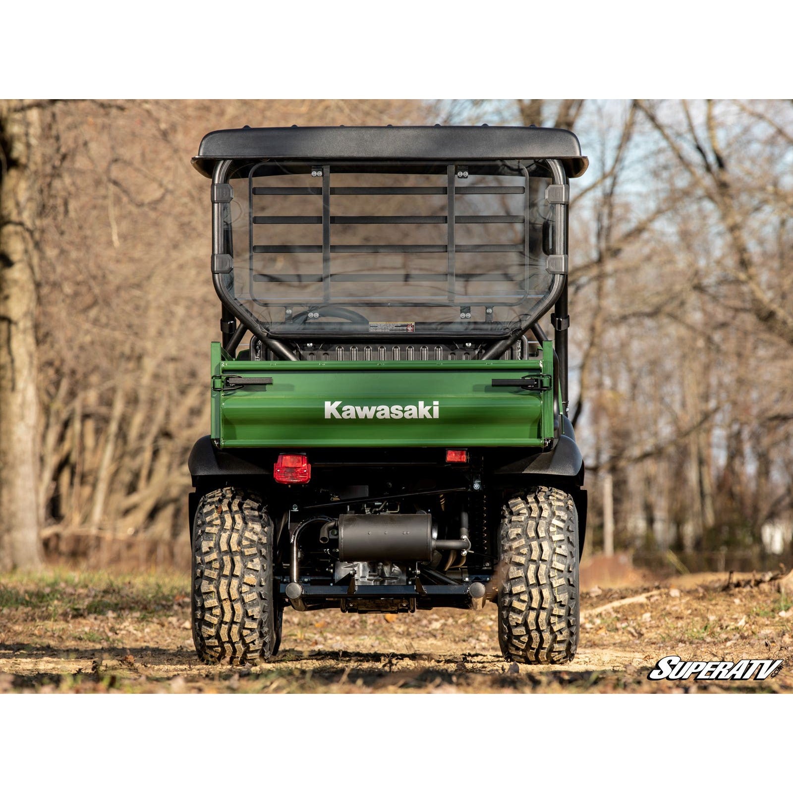 SuperATV Kawasaki Mule SX Rear Windshield RWS-K-MULE-SX-76