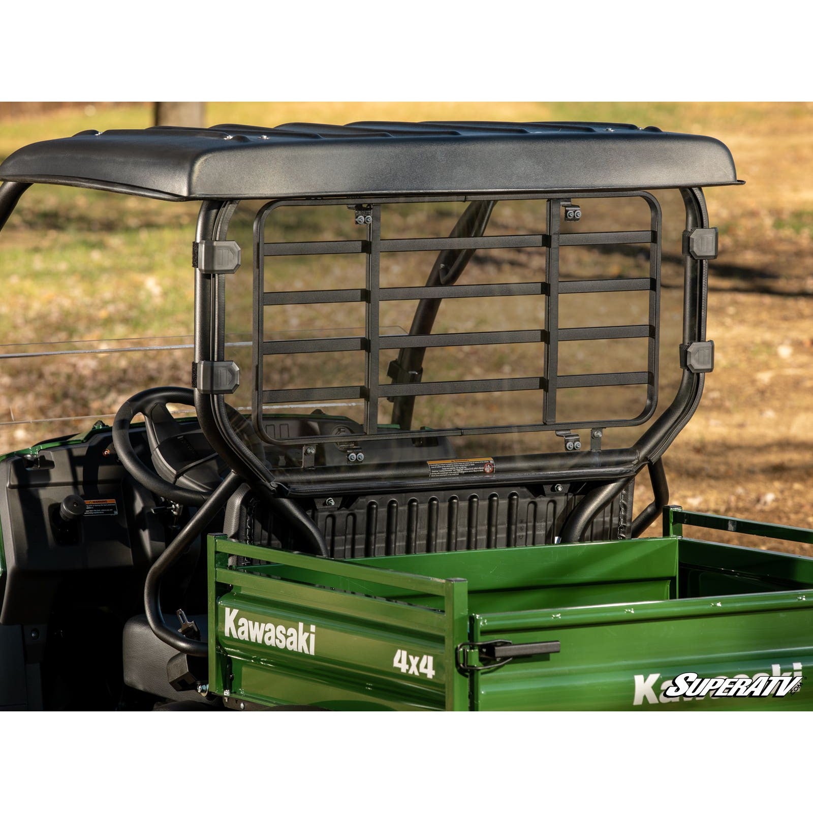 SuperATV Kawasaki Mule SX Rear Windshield RWS-K-MULE-SX-76